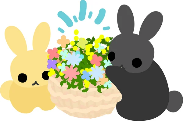 Jolis petits lapins — Image vectorielle