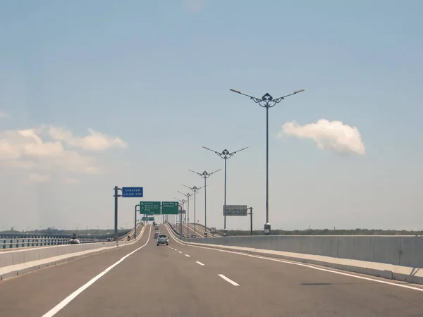 Badung Bali Indonesië Oktober 2019 Deserted Road Bali Mandara Toll — Stockfoto