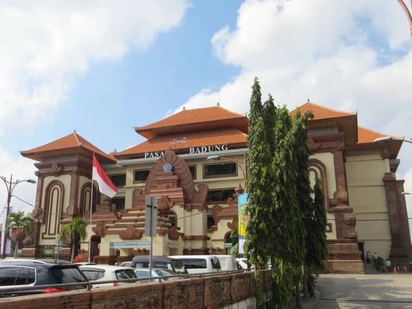 Denpasar Indonezja Października 2019 Zewnątrz Pasar Badung Badung Market Denpasar — Zdjęcie stockowe