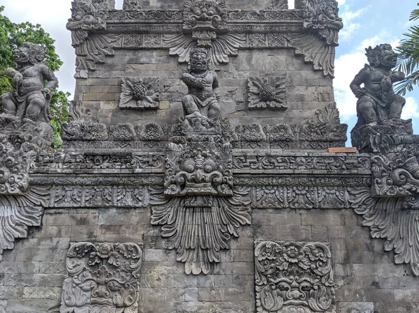 Denpasar Indonésie Octobre 2019 Sculpture Balinaise Pierre Musée Bali — Photo