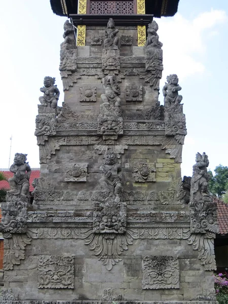 Denpasar Indonésia Outubro 2019 Escultura Pedra Balinesa Museu Bali — Fotografia de Stock