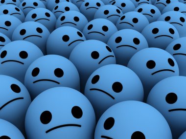 Çok üzgün gülümsüyor