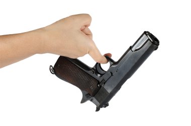 kadın Eli tabancalı