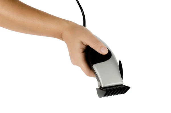 Haarschneidemaschine in der Hand — Stockfoto