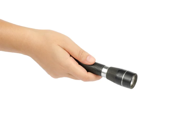 Black flashlight — Stock Photo, Image