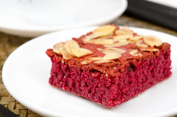 Brownie de terciopelo rojo — Foto de Stock