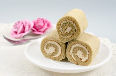 rollo de pastel de caféKahveli rulo kek