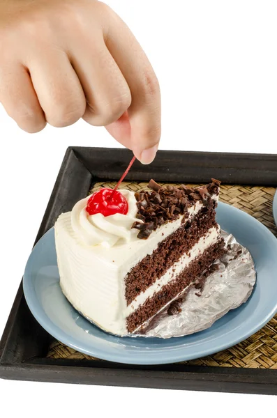 Bolo de chocolate — Fotografia de Stock