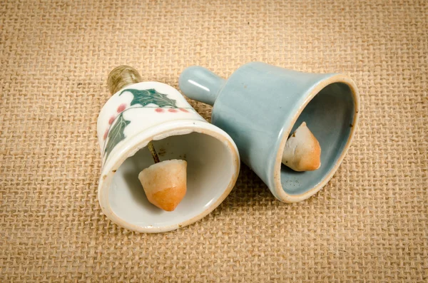 Ceramic hand bell — Stock Photo, Image