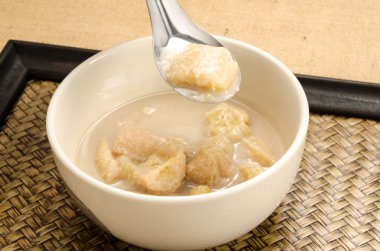 Hindistan cevizi sütü, muz Tay tatlı