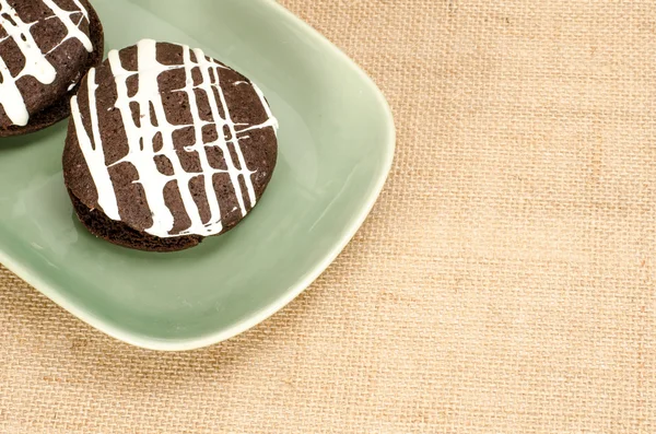 Çikolatalı kurabiye pasta — Stok fotoğraf
