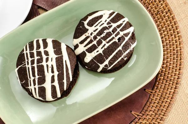 Chocolate cookie cake — Stock Photo, Image