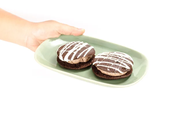 Pastel de galletas de chocolate —  Fotos de Stock
