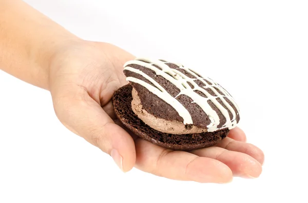 Torta biscotti al cioccolato — Foto Stock