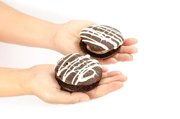 Torta biscotti al cioccolato — Foto Stock