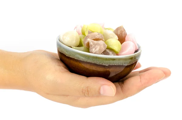 Thailändska sweetmeat, thailändsk efterrätt Stockbild