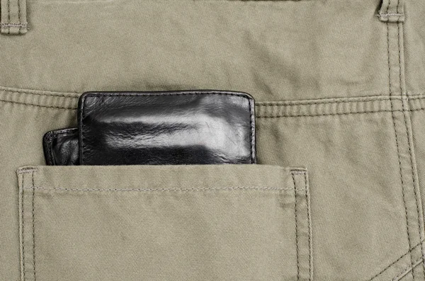 Wallet in pocket pants — Stock Photo, Image