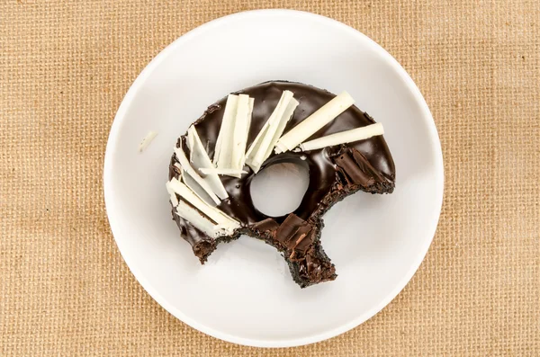 Donut de chocolate — Fotografia de Stock