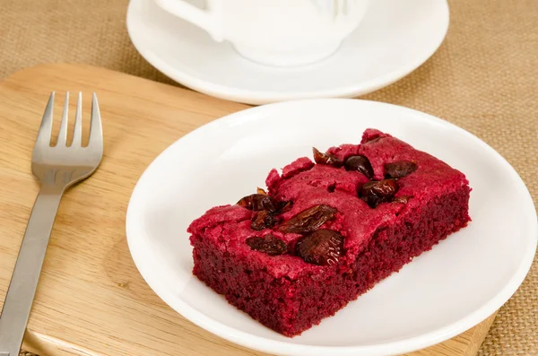 Red velvet kek — Stok fotoğraf