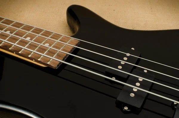 Part of electric bass — Stock Photo, Image