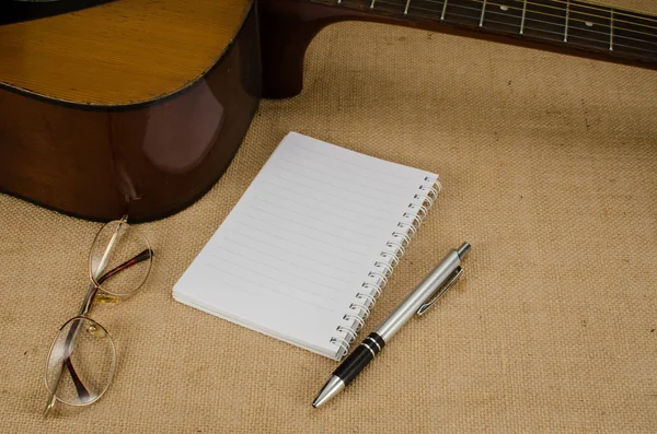 Part of acoustic guitar — Stock Photo, Image