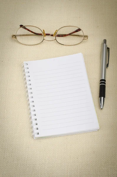 Caderno em branco — Fotografia de Stock