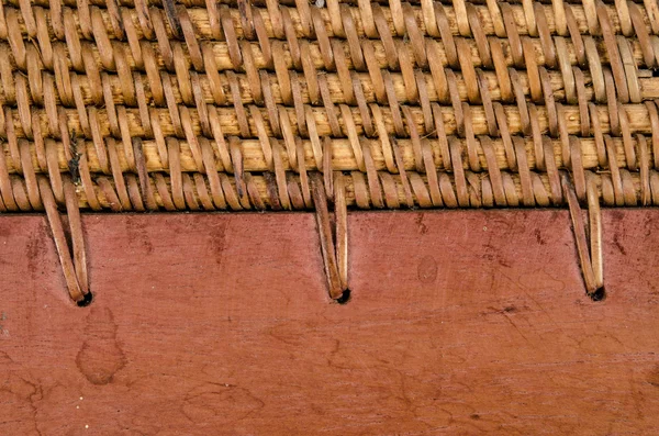 Close-up beeld van bamboe geweven — Stockfoto