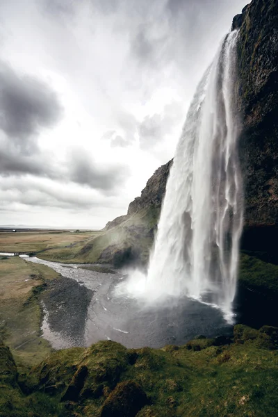 Seljalandsfoss-冰岛瀑布 — 图库照片