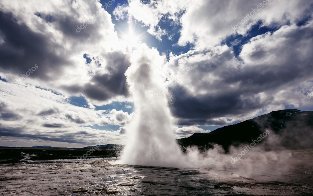 Eruption of Strokkur Geyser