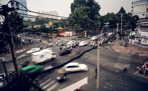 Traffico stradale caotico — Foto Stock