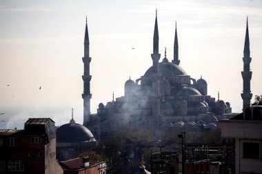istanbul'da ünlü Sultanahmet Camii
