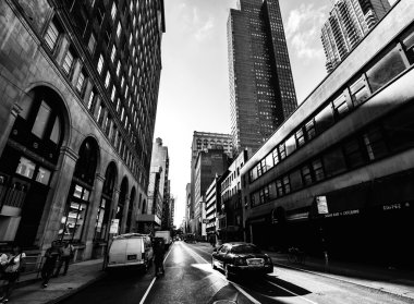 New York gökdelen üzerinde aşağıda görünümü