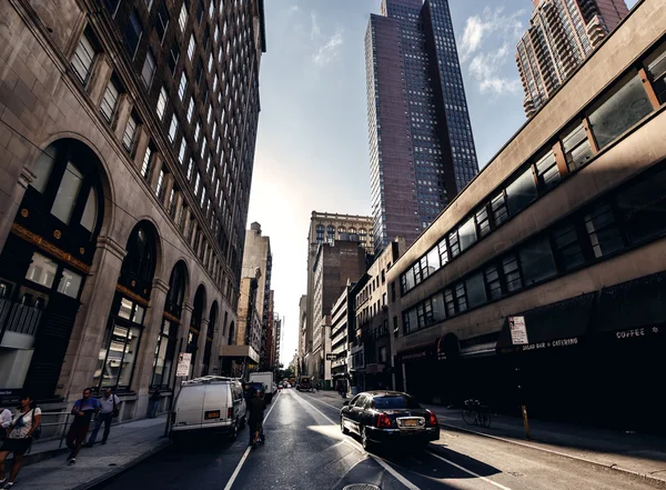 Blick auf Wolkenkratzer in New York — Stockfoto