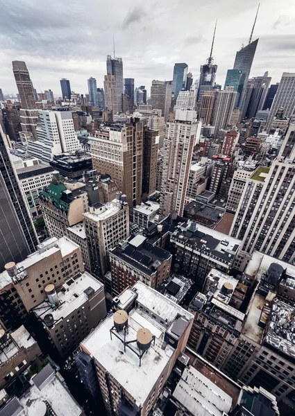De gebouwen van de stad in New York — Stockfoto