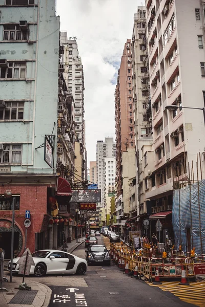 Rua típica de Hong Kong — Fotografia de Stock