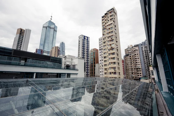 Budovy ve dne v Hong Kongu — Stock fotografie