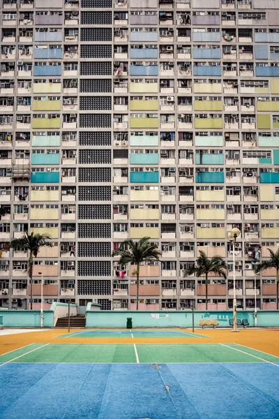 Edifícios de apartamentos coloridos — Fotografia de Stock