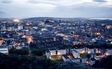 Edinburgh city view clipart