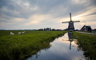Geleneksel Hollanda yel değirmeni