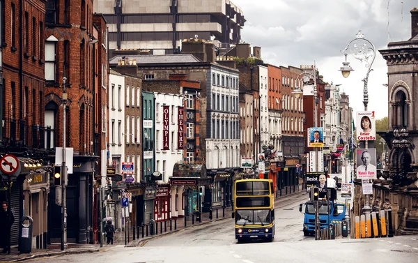 Straße im Zentrum Dublins — Stockfoto