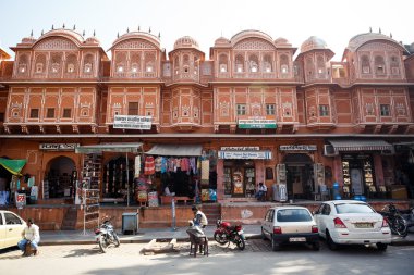 İnsanlar Jaipur sokak piyasada