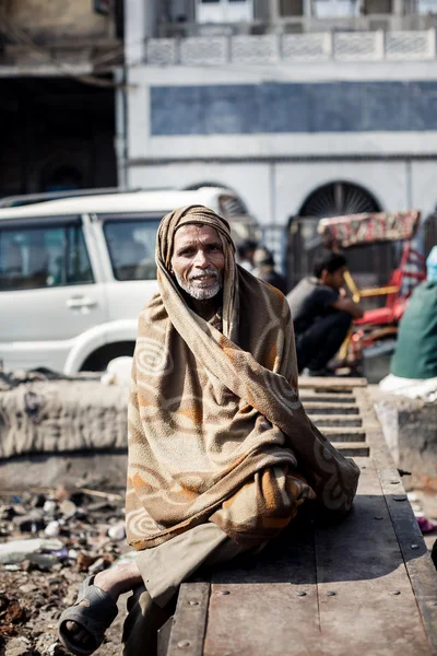 Senior Indische man in Delhi — Stockfoto