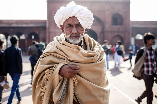 Hombre indio sénior en Delhi —  Fotos de Stock