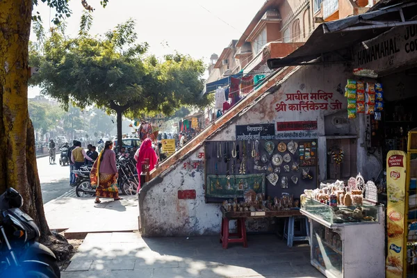 Lidé na ulici v Jaipur — Stock fotografie