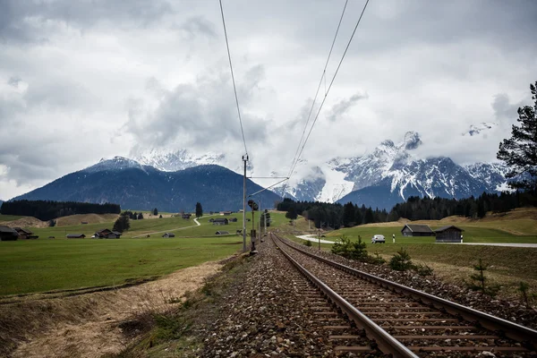 Bavarian Alps during cloudy day — Stock Photo, Image