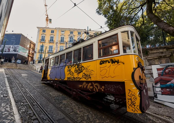 Ünlü eski tramvay — Stok fotoğraf