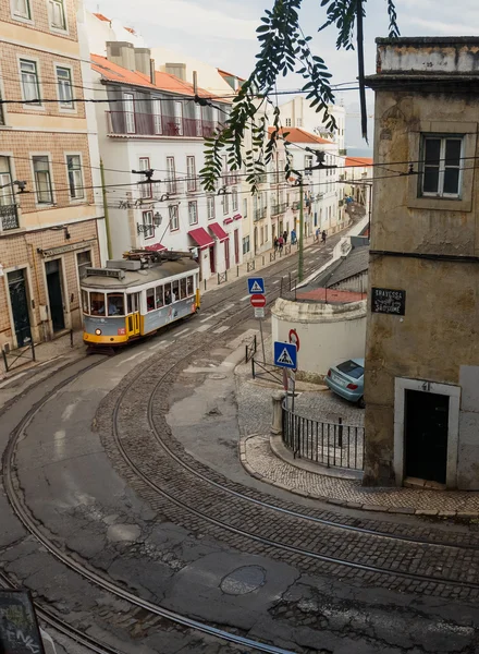 Ünlü eski tramvay — Stok fotoğraf