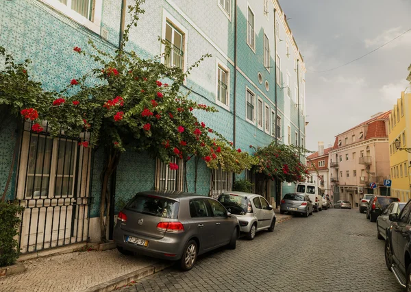 Geleneksel eski Lissabon evler — Stok fotoğraf