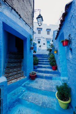 Chefchaouen - Blue village in Morocco clipart