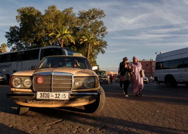 Djemaa El-fna at Marrakech, Morocco — Stock Photo, Image